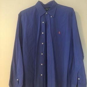 Polo Ralph Lauren button up men's large blue